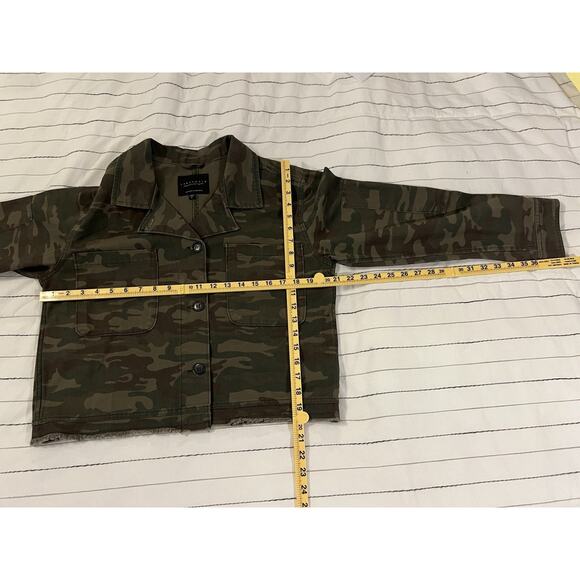 Sanctuary | Crop Military Camo Jacket Utility Grunge Button Up - Size Small - Picture 5 of 5